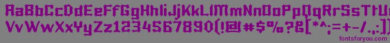 Luciferius Font – Purple Fonts on Gray Background