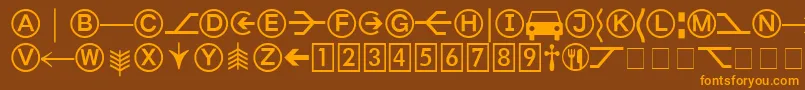 En savoir plus sur la police FormatPiTwoSsi Police FormatPiTwoSsi – polices orange sur fond brun