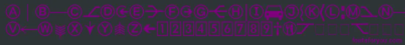 Więcej informacji o czcionce FormatPiTwoSsi Czcionka FormatPiTwoSsi – fioletowe czcionki na czarnym tle
