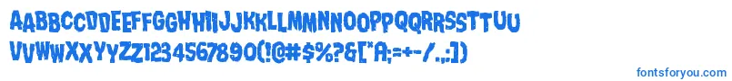 Nightmarealleystag Font – Blue Fonts on White Background
