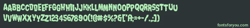 Nightmarealleystag Font – Green Fonts on Black Background