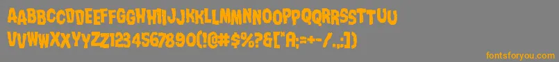 Nightmarealleystag Font – Orange Fonts on Gray Background