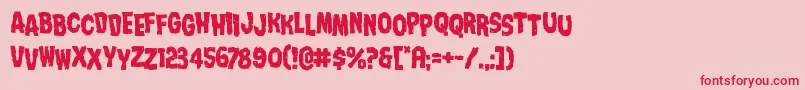 Nightmarealleystag Font – Red Fonts on Pink Background