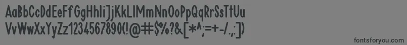 フォントPlakat1Db – 黒い文字の灰色の背景