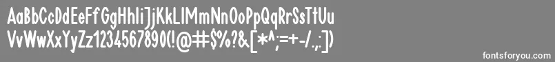 Plakat1Db Font – White Fonts on Gray Background