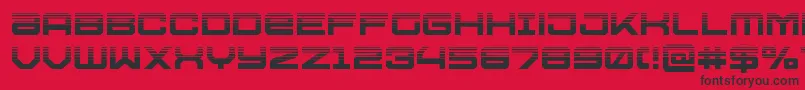 Ussdallashalf Font – Black Fonts on Red Background