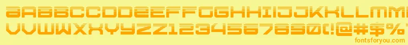 Ussdallashalf Font – Orange Fonts on Yellow Background
