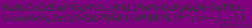 Police BlueRegular – polices noires sur fond violet