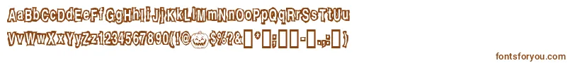 Jackolantern Font – Brown Fonts on White Background