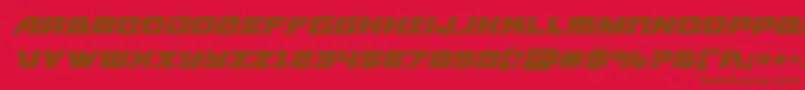 Aircruiseracadital Font – Brown Fonts on Red Background