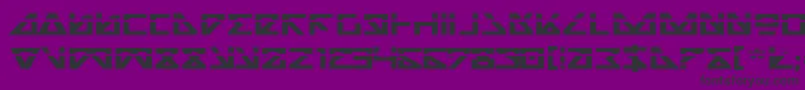 NickTurboBoldExplaser Font – Black Fonts on Purple Background