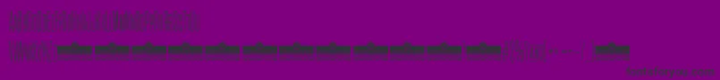 フォントCinematograficaThinTrial – 紫の背景に黒い文字