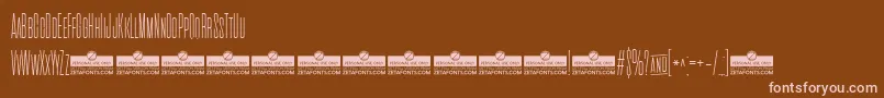 More about CinematograficaThinTrial Font CinematograficaThinTrial Font – Pink Fonts on Brown Background