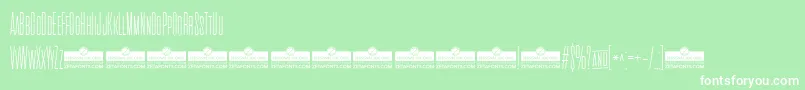 CinematograficaThinTrial Font – White Fonts on Green Background