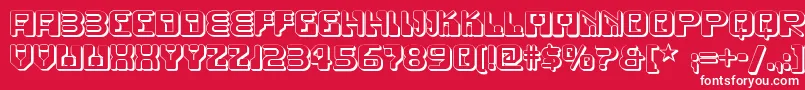 Funky Rundkopf Two Nf Font – White Fonts on Red Background