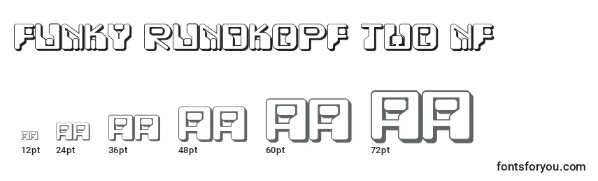 Размеры шрифта Funky Rundkopf Two Nf