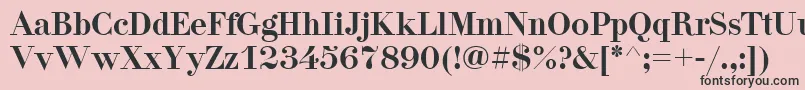 Pgdidon Font – Black Fonts on Pink Background