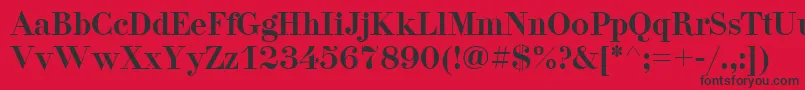 Pgdidon Font – Black Fonts on Red Background