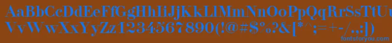 Pgdidon Font – Blue Fonts on Brown Background