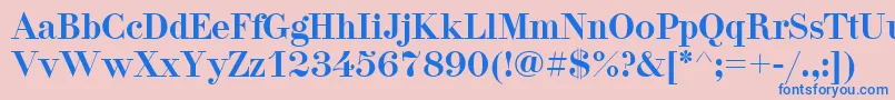 Pgdidon Font – Blue Fonts on Pink Background