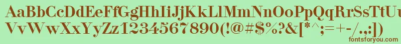 Pgdidon Font – Brown Fonts on Green Background