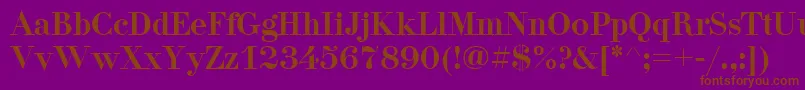 Pgdidon Font – Brown Fonts on Purple Background