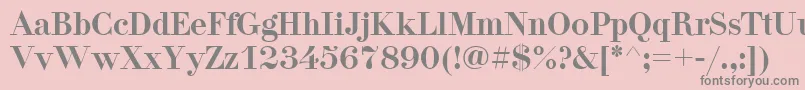 Pgdidon Font – Gray Fonts on Pink Background