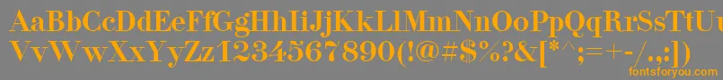 Pgdidon Font – Orange Fonts on Gray Background