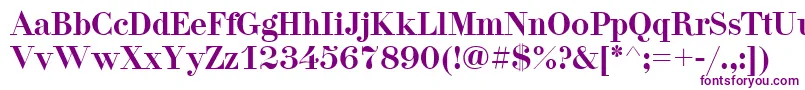 Pgdidon-Schriftart – Violette Schriften auf weißem Hintergrund