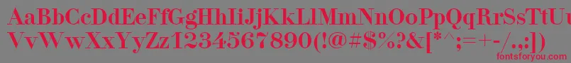 Pgdidon Font – Red Fonts on Gray Background