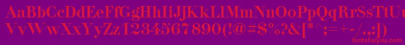 Pgdidon Font – Red Fonts on Purple Background