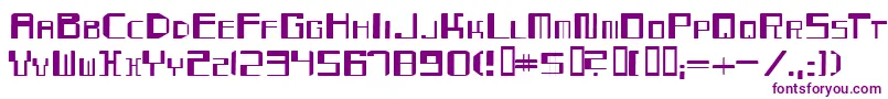 Mayday Font – Purple Fonts on White Background