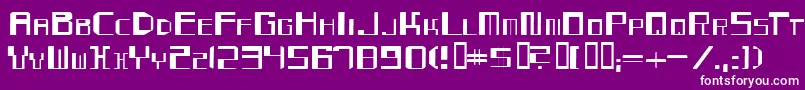 More about Mayday Font Mayday Font – White Fonts on Purple Background