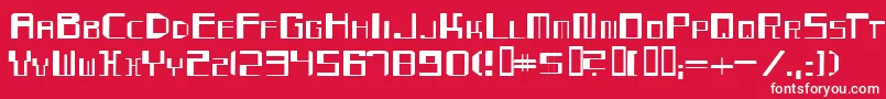 Шрифт Mayday – белые шрифты на красном фоне