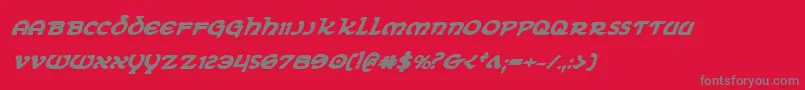 ErinGoBraghBoldItalic Font – Gray Fonts on Red Background