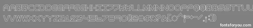 BiometricComichollow Font – White Fonts on Gray Background