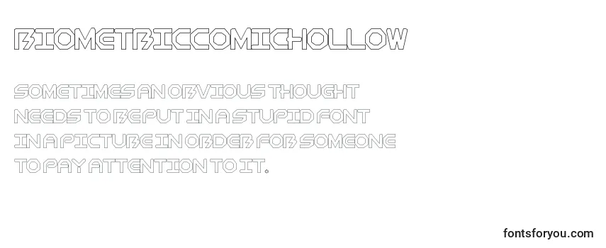 BiometricComichollow Font