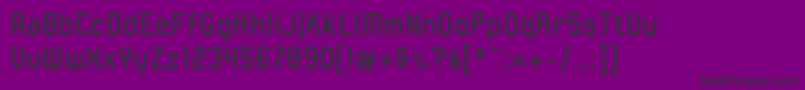 フォントLinotypeKaliberRegular – 紫の背景に黒い文字
