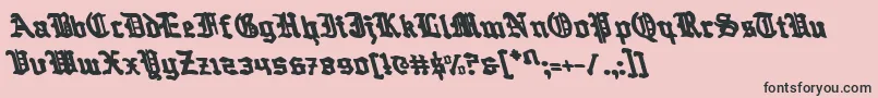 Questknightl Font – Black Fonts on Pink Background