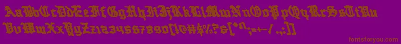 More about Questknightl Font Questknightl Font – Brown Fonts on Purple Background