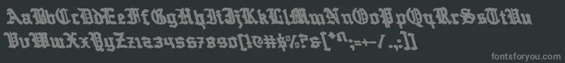 Questknightl Font – Gray Fonts on Black Background