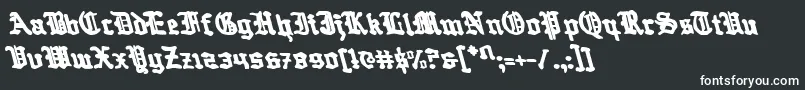 Questknightl Font – White Fonts on Black Background