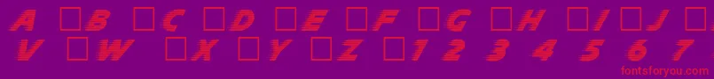 Slipstr Font – Red Fonts on Purple Background