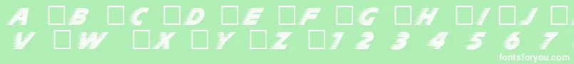 Slipstr Font – White Fonts on Green Background