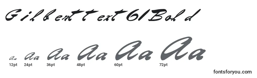 Gilberttext61Bold Font Sizes