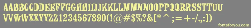 More about Shirt Font Shirt Font – Yellow Fonts on Gray Background