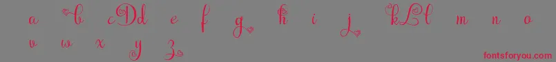LymboDemo Font – Red Fonts on Gray Background