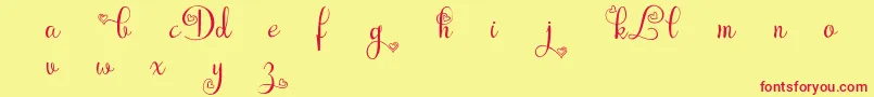 LymboDemo Font – Red Fonts on Yellow Background