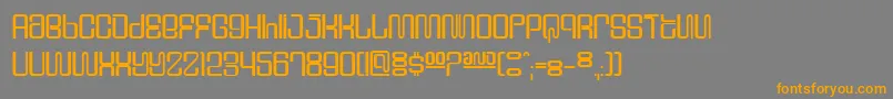 Supervixen Font – Orange Fonts on Gray Background