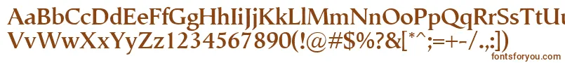 SemperBold Font – Brown Fonts on White Background
